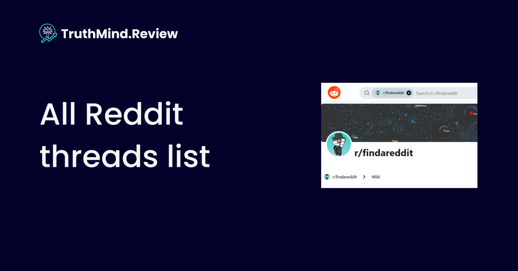 All Reddit threads list